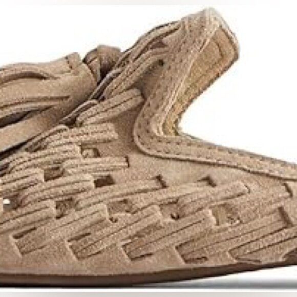 NWT  Zara Women Flat braided leather mules with tassels, Sz 36 - Picture 3 of 16